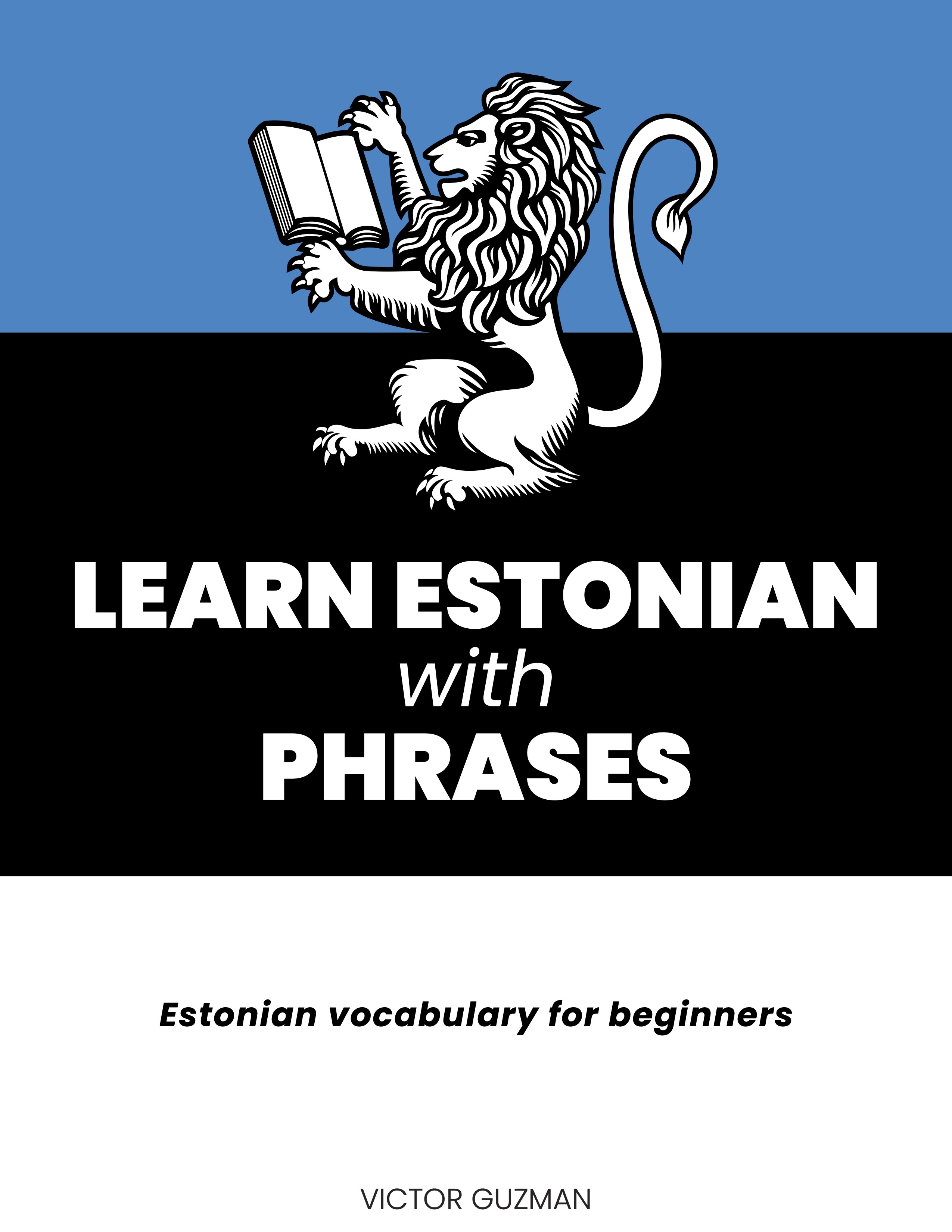 Learn Estonian with Phrases Book Cover