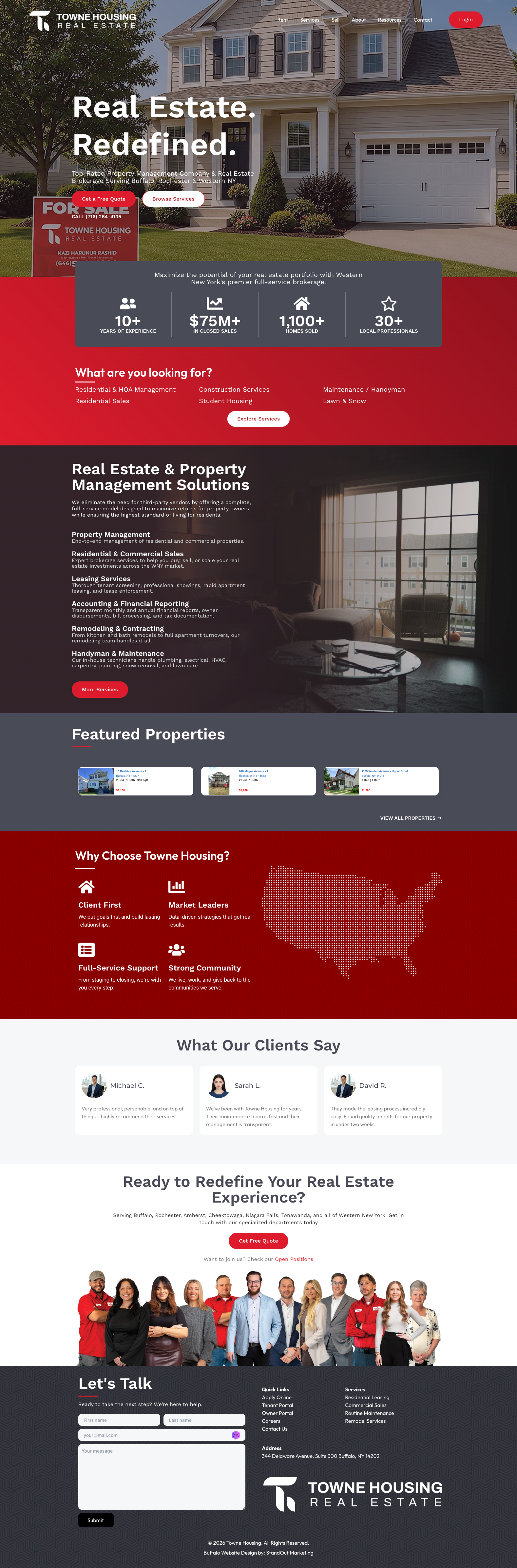 Towne Housing Website