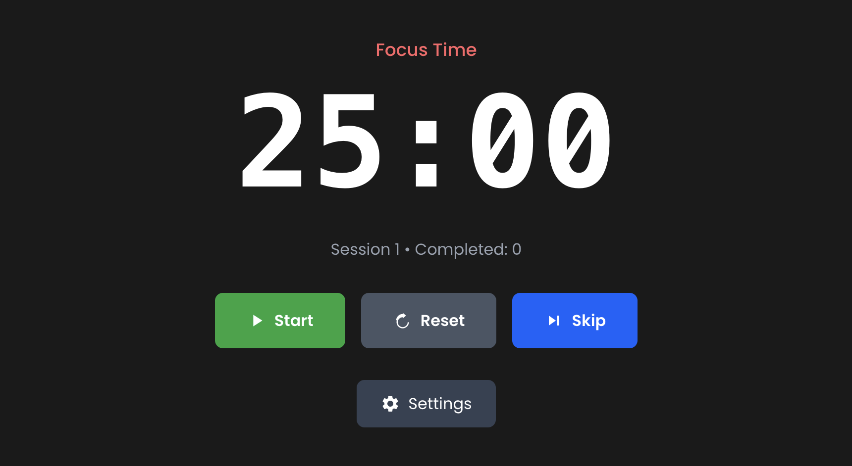 Pomodoro Clock