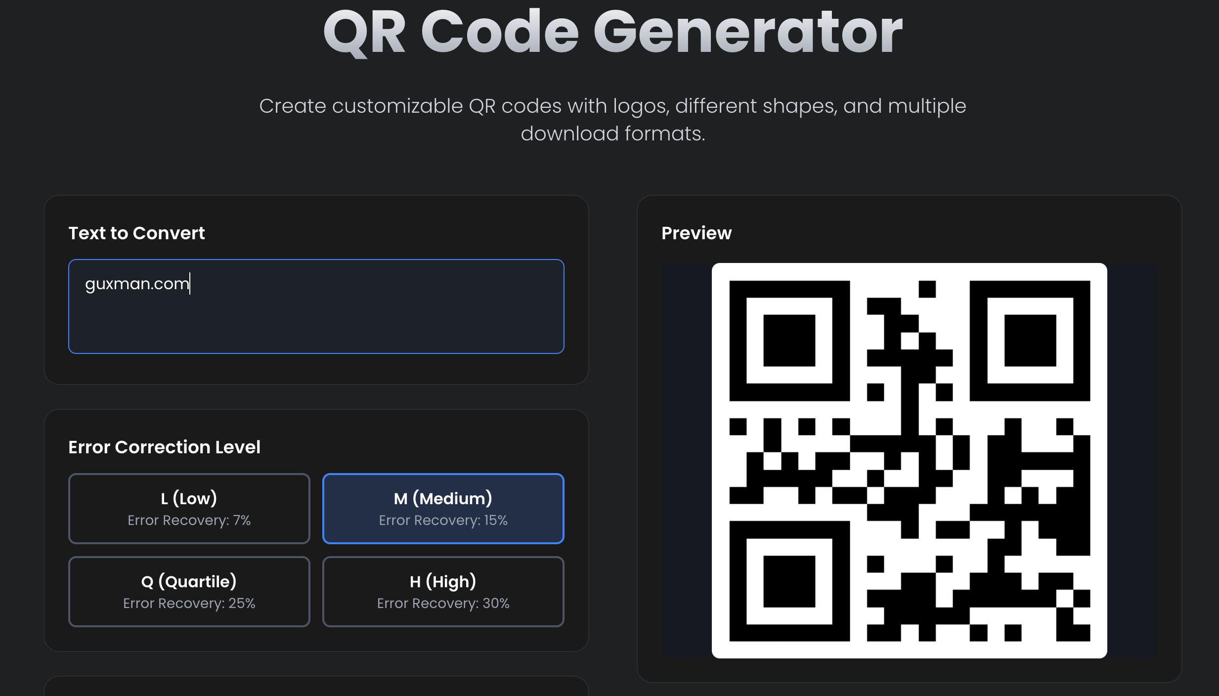 QR Code Generator